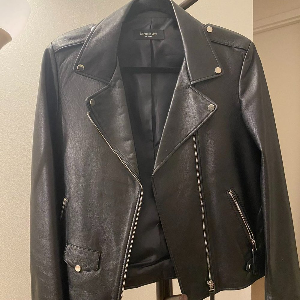 Black Leather Jacket (Kenneth Lady by Lynn)